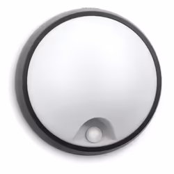 Philips myGarden Wall light, Outdoor wall lighting, Black, Synthetics, IP44, Garden, Patio, II