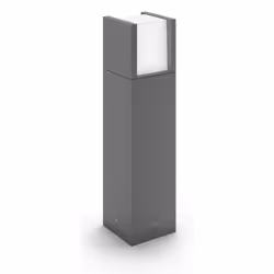 Philips myGarden Pedestal/post, Outdoor pedestal/post lighting, Anthracite, White, Aluminium, IP44, Garden, Patio, II