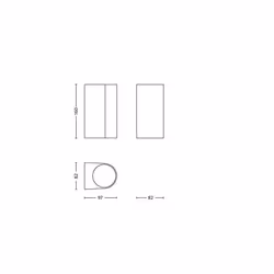 Philips Nightingale Wall Light 35W GU10 No-bulb