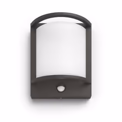 Philips myGarden Samondra Wall Light 12W, Outdoor wall lighting, Anthracite, White, Aluminium, II, Contemporary, Contemporary