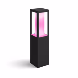 Philips Hue White and colour ambience IMPRESS OUTDOOR PEDESTAL LIGHT, Smart pedestal/post lighting, Black, LED, Glass, Metal, ...