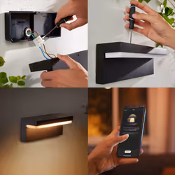 Philips Hue White and colour ambience Nyro Outdoor wall light - Additional view 4