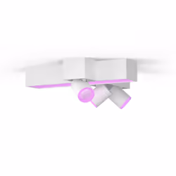 Philips Hue White and colour ambience Centris 3-spot cross ceiling light, Smart lighting spot, Bluetooth/Zigbee, White, LED, ...