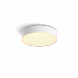 Philips Hue White ambience Enrave small ceiling lamp, Smart ceiling light, Bluetooth, White, LED, Metal, Non-changeable bulb( ...