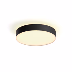 Philips Hue White ambience Enrave medium ceiling lamp, Smart ceiling light, Bluetooth, Black, LED, Metal, Non-changeable bulb ...