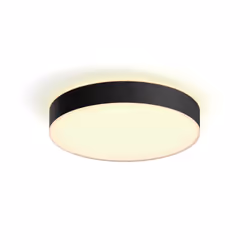 Philips Hue White ambience Enrave large ceiling lamp, Smart ceiling light, Bluetooth, Black, LED, Metal, Non-changeable bulb( ...
