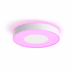 Philips Hue White and colour ambience Infuse large ceiling lamp, Smart ceiling light, Bluetooth/Zigbee, White, LED, Metal, No ...