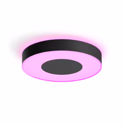 Philips Hue White and colour ambience Infuse large ceiling lamp, Smart ceiling light, Bluetooth, Black, LED, Metal, Non-chang ...