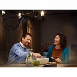 Philips B22 2200-2700 k Flame 470 lm Master LED Dimmable Dim Tone Candle Light Bulb, 6 W - Warm White