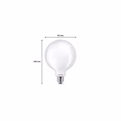 Philips Filament Bulb Frosted 100W G120 E27