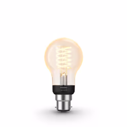 Philips Hue White A60 – B22 smart bulb, Smart bulb, Bluetooth/Zigbee, Transparent, LED, B22, A60