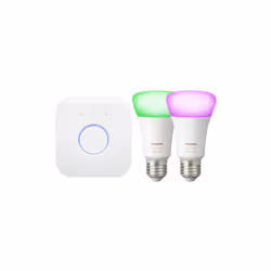 Philips Hue White and colour ambience Starter kit E27, Smart lighting kit, Bluetooth/Zigbee, White, LED, E27, A60
