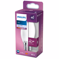 Philips 8718699762650 LED bulb Cool white 4000 K 4.3 W E14 F