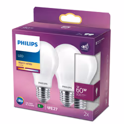 Philips Filament Bulb Frosted 60 W A60 E27 x2 - Additional view 2