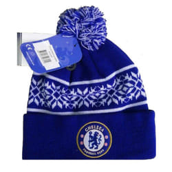 Chelsea FC Unisex Adults Knitted Snowflake Hat