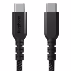 Fairphone ACCABL-2CC-WW1, 1 m, USB C, USB C, USB 2.0, 0.48 Gbit/s, Black