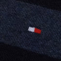 2-Pack Rugby Stripe Socks, Dark Navy - Eur 43-46