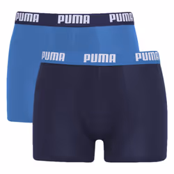 Puma 2 Pack Basic Essential Boxers -True Blue-XX-Large - Blue, XX-Large