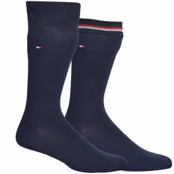 2-Pack Classic Embroidered Logo Socks, Red/Navy - Eur 43-46