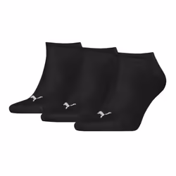 Puma 3 Pack Sneaker Plain Socks - Black - UK 9-11
