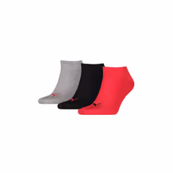 Ankle Sports Socks Puma SNEAKER (3 Pairs) Grey Black Red/43-46