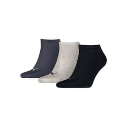 3 Pack Puma Unisex Sneaker Sports Sock Denim Blue 2 1/2-5 - Navy/Grey/Nightshadow Blue, 9