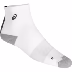 ASICS Speed Sock Quarter, Grey, White, Adult, Male, S, 35 - 38, Spandex, Nylon, Polyamide, Polypropylene
