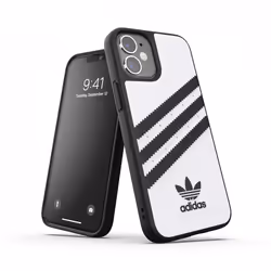Adidas 3-Stripes, Cover, Apple, iPhone 12 mini, 13.7 cm (5.4"), Black, White