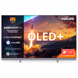 Philips 55OLED910/12, 139.7 cm (55"), 3840 x 2160 pixels, OLED, Smart TV, Wi-Fi, Metallic