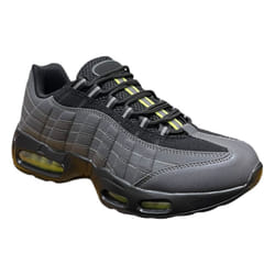 Men's Comfy Air Cushioned Sports Lace Up Trainers - UK 6 / EU 40 / US 7, Grey / Green
