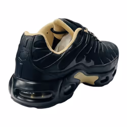 Men's Lace Up Air Cushioned Sports Trainers - UK 11 / EU 45 / US 12, Black