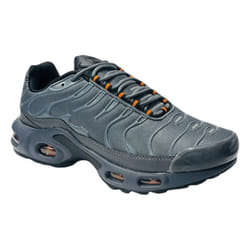 Men's Lace Up Air Cushioned Sports Trainers - UK 7 / EU 41 / US 8, Grey
