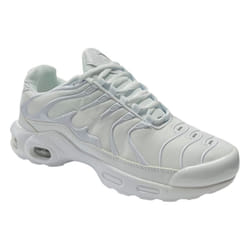 Men's Lace Up Sports Air Cushioned Trainers - UK 9 / EU 43 / US 10, White