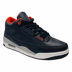 Men's Air Cushioned Sports Lace Up Trainers - UK 6 / EU 40 / US 7, Black / Red
