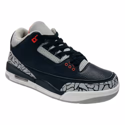 Men's Air Cushioned Sports Lace Up Trainers - UK 10 / EU 44 / US 11, Black / Grey