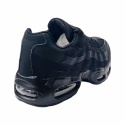 Men's Air Cushioned Sports Lace Up Trainers - UK 6 / EU 40 / US 7, Black