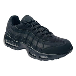 Men's Air Cushioned Sports Lace Up Trainers - UK 7 / EU 41 / US 8, Black