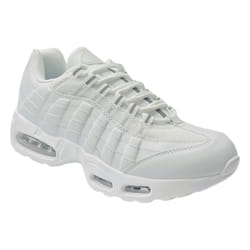 Men's Air Cushioned Sports Lace Up Trainers - UK 11 / EU 45 / US 12, White