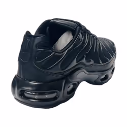 Men's Sports Air Cushioned Lace Up Trainers - UK 7 / EU 41 / US 8, Black
