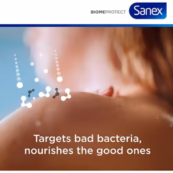 Sanex BiomeProtect Sensitive Shower Cream 450ml, Sensitive Cleansing & Soothing Shower Gel, Microbiome Skincare Body Wash (6x450ml)