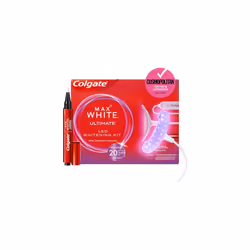 Colgate Max White Ultimate At Home LED Teeth Whitening Kit Enamel Safe Reverses Up To 20 Years Of Stains Whitening Pen & Smar ...