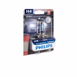Philips Type of lamp: H4 Pack of: 1 car headlight bulb, 55 W, 12 V, H4, Halogen, 1 pc(s)