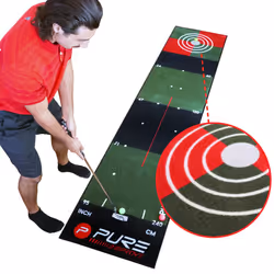 Pure2Improve 3.0 Golf Indoor/Outdoor Putting and Practice Mat with Fla