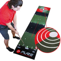 Pure2Improve 3.0 Golf Indoor/Outdoor Putting and Practice Mat with Fla