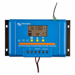 Victron Bluesolar PWM Duo Charge Controller 12/24v 20A LCD Screen and 2 USB Ports