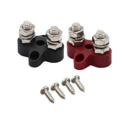Victron Energy 150A, 250A & 600A Busbar for High Current & Removable Cover - Dual Terminal Stud M8-linked set