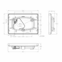 Victron Energy GX Touch 50 Wall Mount Screen Bracket BPP900465050 5"