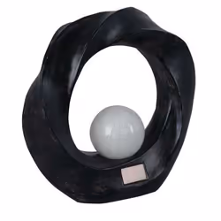 Luxform SOLAR 1X CRESENT, Outdoor table lighting, Black, Polystone, IP44, Garden, Patio, 1 bulb(s)