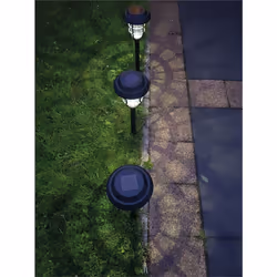 4 Solar Powered LED Stake Lights Outdoor Garden Lamps Pathway Security Lanterns
