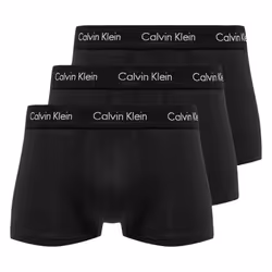 3pk Calvin Klein Men's Low Rise Black Underwear - XL